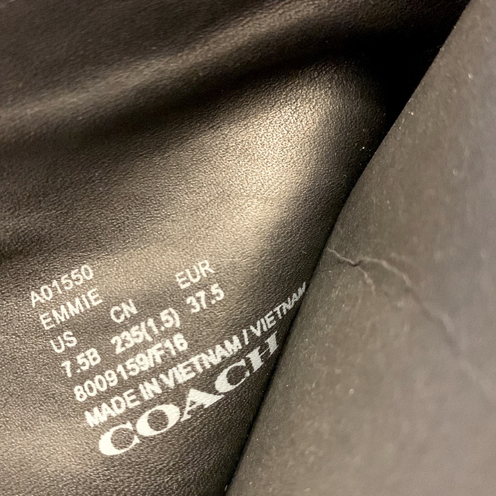 COACH Elegant Black Leather Riding Boots - Picture 11 of 13